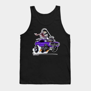 FISH TAILIN 1970 'cuda PURPLE Tank Top